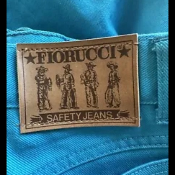 Vtg Fiorucci Made In Italy 100% Cotton Jeans, 27"X30", Hi-Rise Straight Leg, NEW - Picture 3 of 7